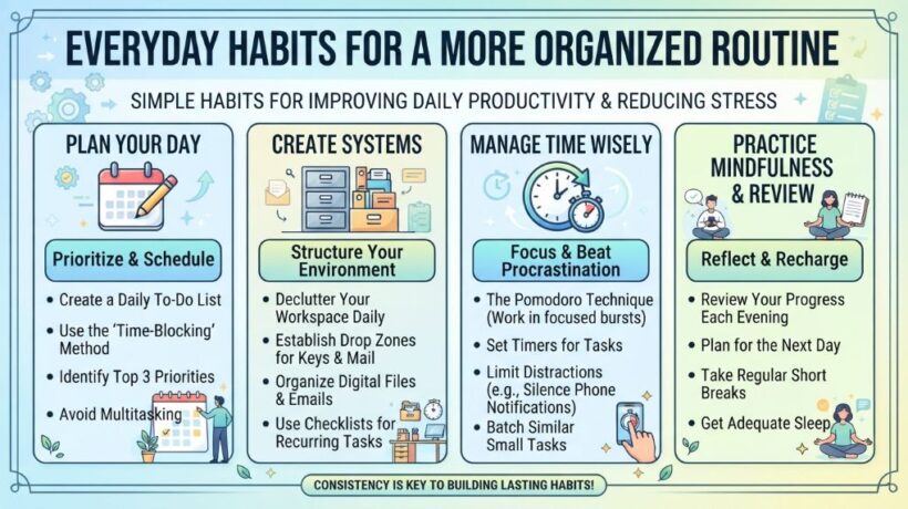 Everyday Habits That Can Make Your Routine More Organized